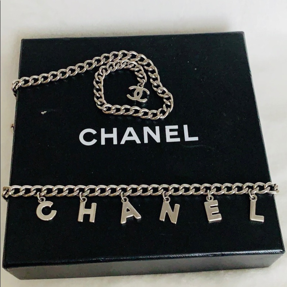 CHANEL CC Logo Letter Chain Belt Necklace Bracelet